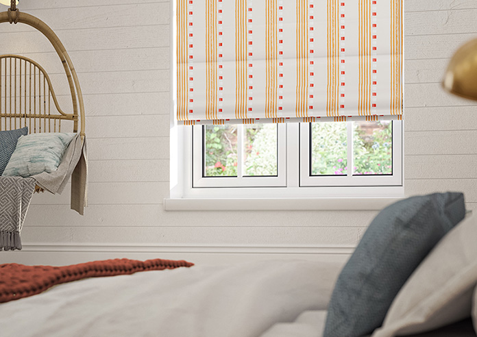 City Lines, Orange - Roman Blind - Image 5